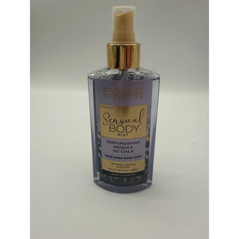 Eveline Cosmetics Sensual Body Mist in the 'Night Coquette' scent.